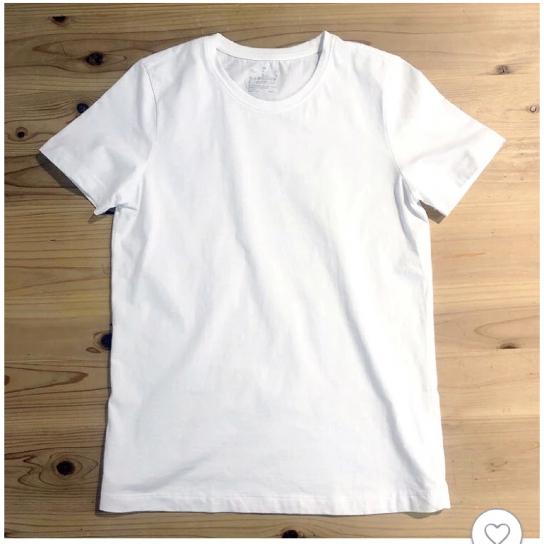 MUJI (無印良品)(ムジルシリョウヒン)の無印　Tシャツ　M   白 レディースのトップス(Tシャツ(半袖/袖なし))の商品写真