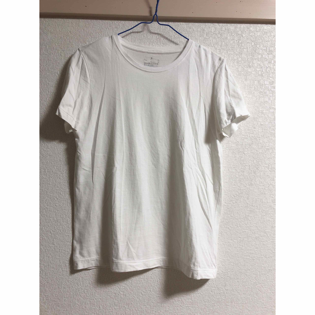 MUJI (無印良品)(ムジルシリョウヒン)の無印　Tシャツ　M   白 レディースのトップス(Tシャツ(半袖/袖なし))の商品写真