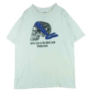 テンダーロイン(TENDERLOIN)のTENDERLOIN テンダーロイン T-TEE B.S バンダナ スカル プリント Tシャツ ホワイト系【中古】(Tシャツ/カットソー(半袖/袖なし))