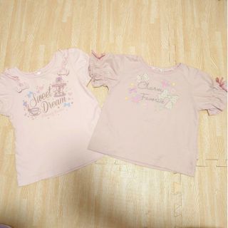 マザウェイズ(motherways)のマザウェイズ♡Tシャツ♡２枚セット♡ピンク♡97(Tシャツ/カットソー)