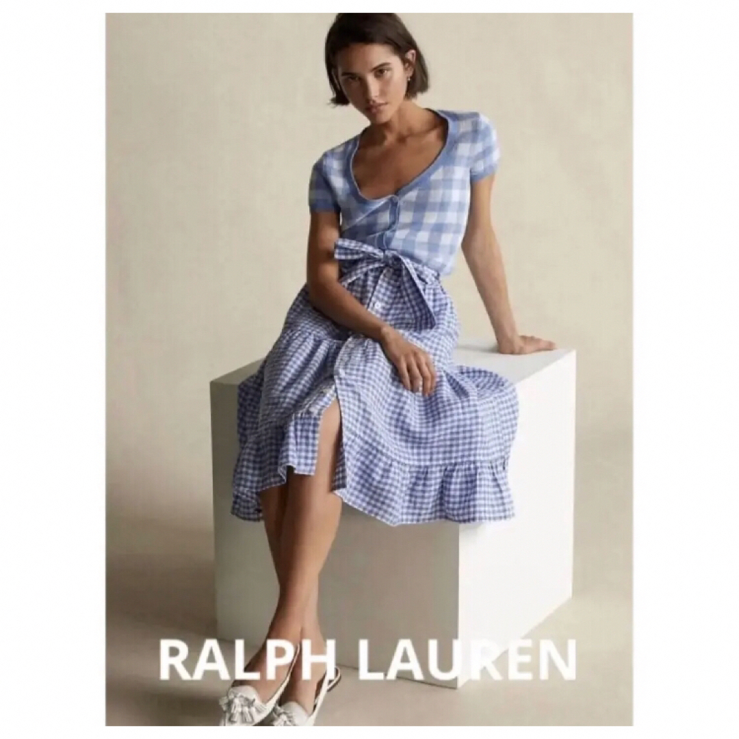 新品　RALPH LAUREN ラルフローレン　チェック　ティアード　スカート
