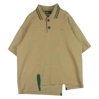 カラー(kolor)のkolor カラー 20SS 20SCM-T03202 ビッグカノコ POLO 半袖 ポロ シャツ 日本製 ライトブラウン系 1【中古】(ポロシャツ)