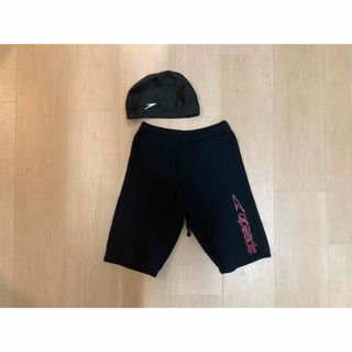 スピード(SPEEDO)の【shelly様専用】SPEEDO 水着　下　帽子　セット売り(水着)