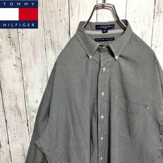 トミーヒルフィガー(TOMMY HILFIGER)の薄手 軽い◆トミーヒルフィガー 長袖 チェックシャツ メンズ ヴィンテージ 古着(シャツ)