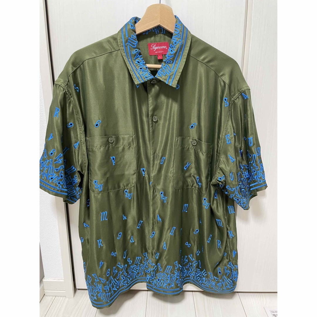 Supreme nouveau embroidered s/s shirt