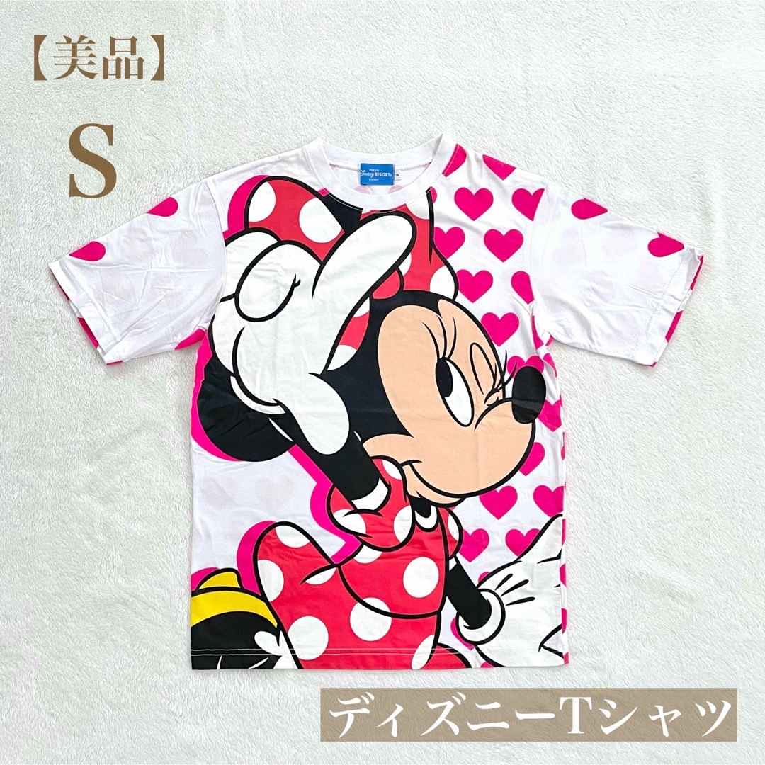 Disney(ディズニー)の【美品】ディズニー　ミニー　Tシャツ レディースのトップス(Tシャツ(半袖/袖なし))の商品写真