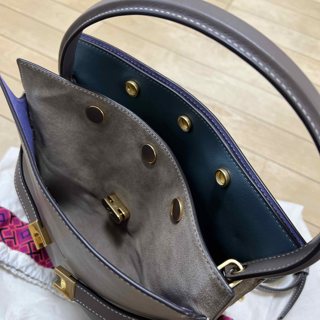 Tory Burch(トリーバーチ)のトリーバーチ　リー ラジウィル スモール ダブルバッグ used 美品 レディースのバッグ(トートバッグ)の商品写真