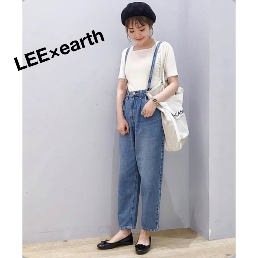 Lee(リー)のLEE×earth サスペンダー付 デニム アースミュージックアンドエコロジー  レディースのパンツ(デニム/ジーンズ)の商品写真