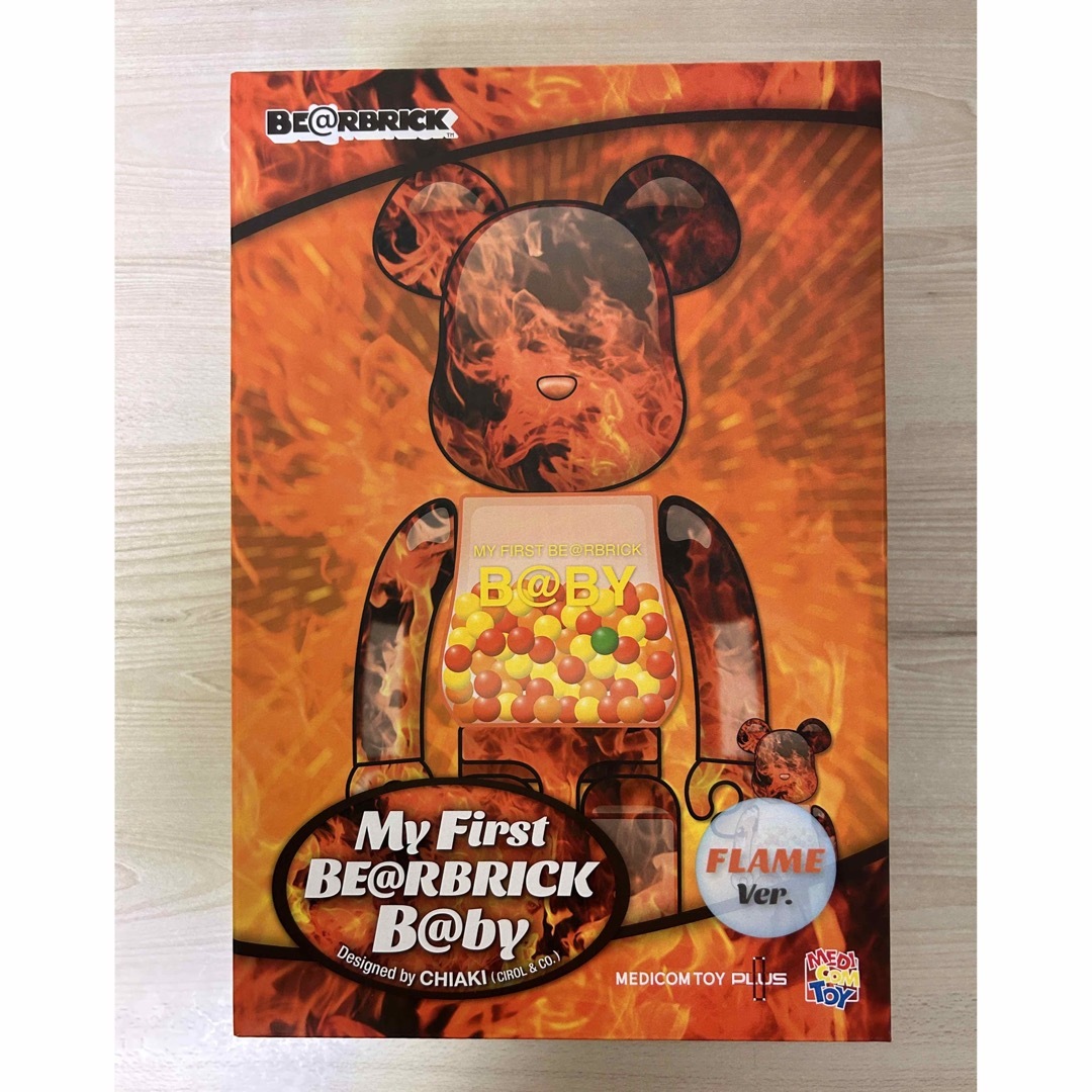 MEDICOM TOY(メディコムトイ)のMY FIRST BE@RBRICK B@BY FLAME  100％ 400％ ハンドメイドのおもちゃ(フィギュア)の商品写真