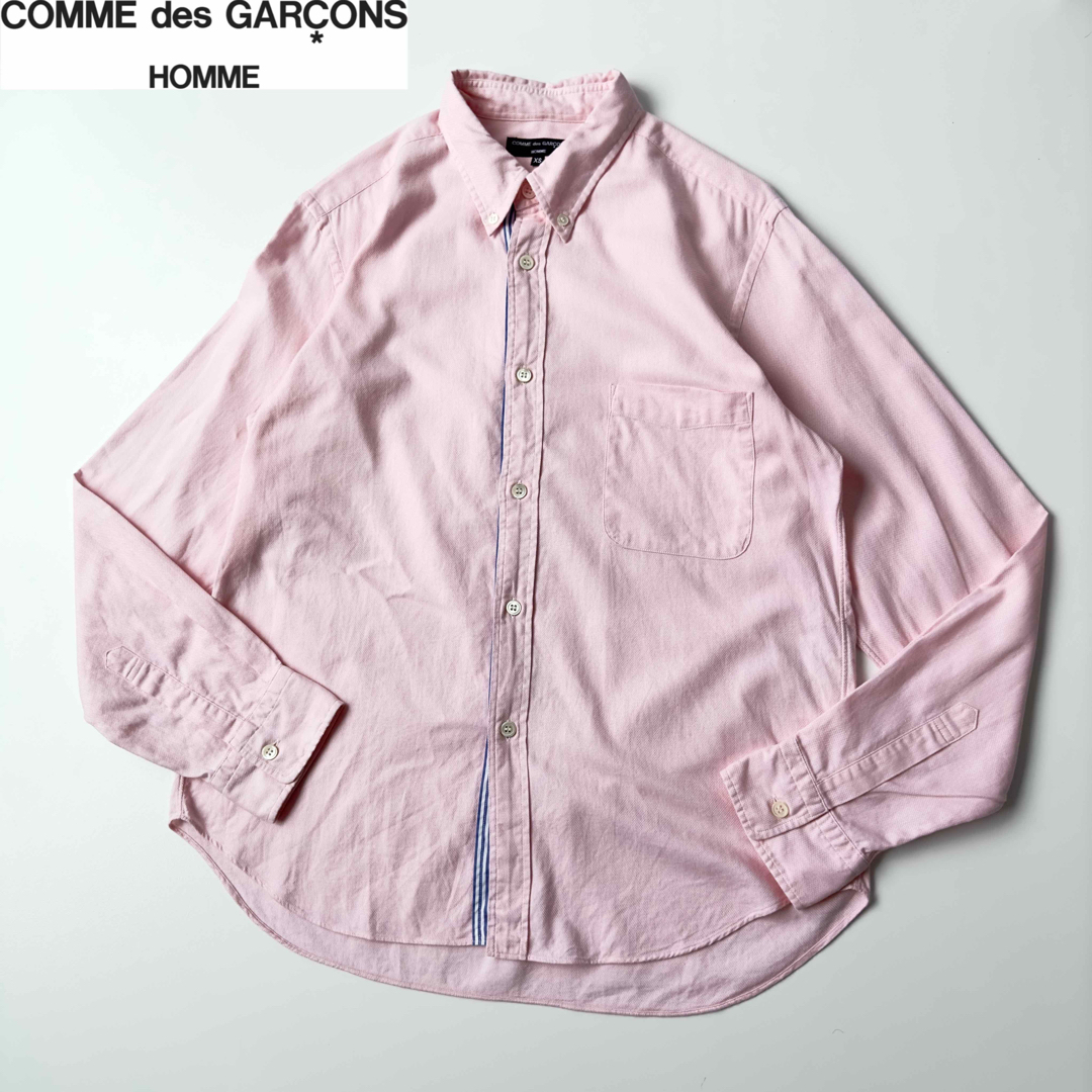 AD2010 コムデギャルソンオム 製品洗い加工ボタンダウンシャツ XSのサムネイル