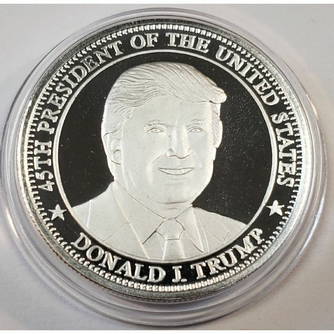 ハイランドミント DJT 第45代アメリカ合衆国大統領 1オンス 銀貨 激レア!-