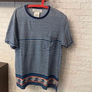 レミレリーフ(REMI RELIEF)の希少/Remi relief indigo border tshirt✳︎✳︎(Tシャツ/カットソー(半袖/袖なし))