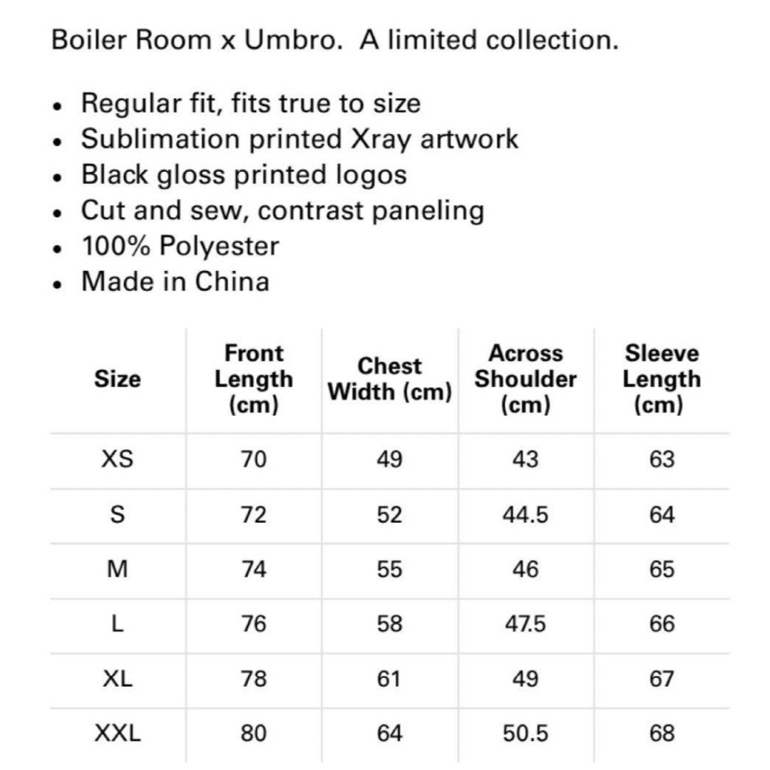 Boiler Room Umbro XLサイズ　即完売