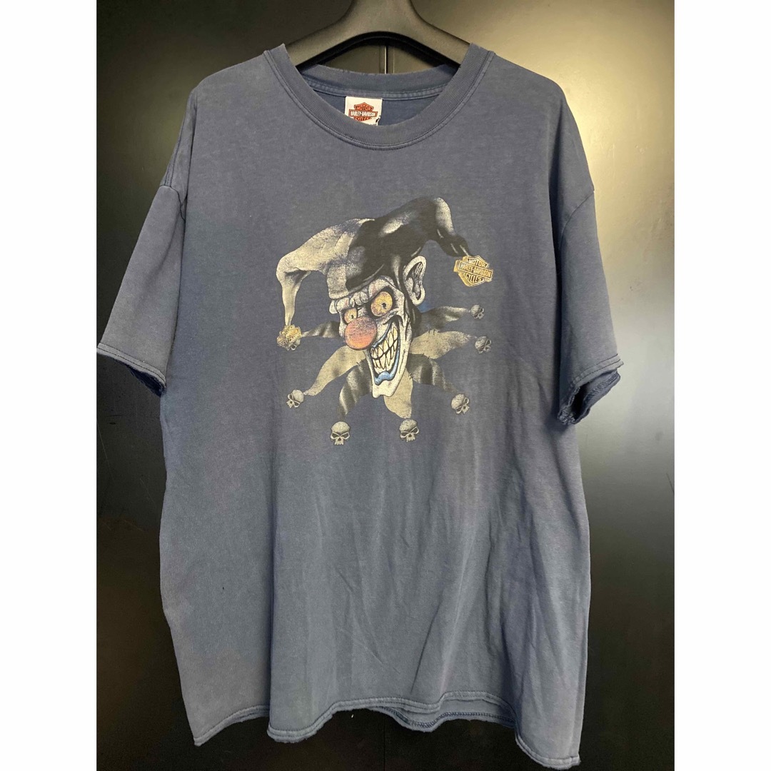 Harley Davidson(ハーレーダビッドソン)の激レア HARLEY DAVIDSON ピエロTシャツ ヴィンテージ　XL メンズのトップス(Tシャツ/カットソー(半袖/袖なし))の商品写真