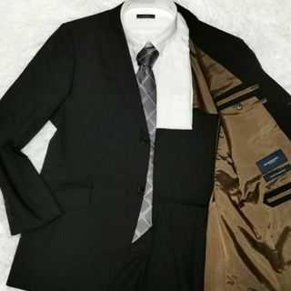 バーバリー(BURBERRY)の美品 BURBERRY LONDON バーバリーロンドン スーツ L 2B 黒(セットアップ)