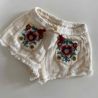 ザラキッズ(ZARA KIDS)のZARA baby ザラ　ベビー　♡ 刺繍　ショートパンツ　キッズ(パンツ)