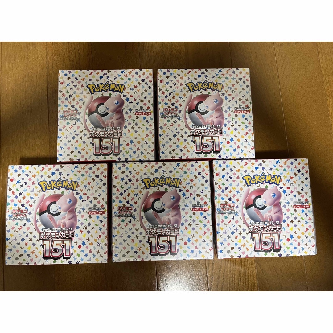 ポケモン(ポケモン)のシュリンク付き！ポケモンカード！151！5BOX！スカバイスノクレVユニトリップ エンタメ/ホビーのトレーディングカード(Box/デッキ/パック)の商品写真