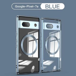 グーグルピクセル(Google Pixel)のPixel 7a ケース マグセーフ対応 ブルー(Androidケース)