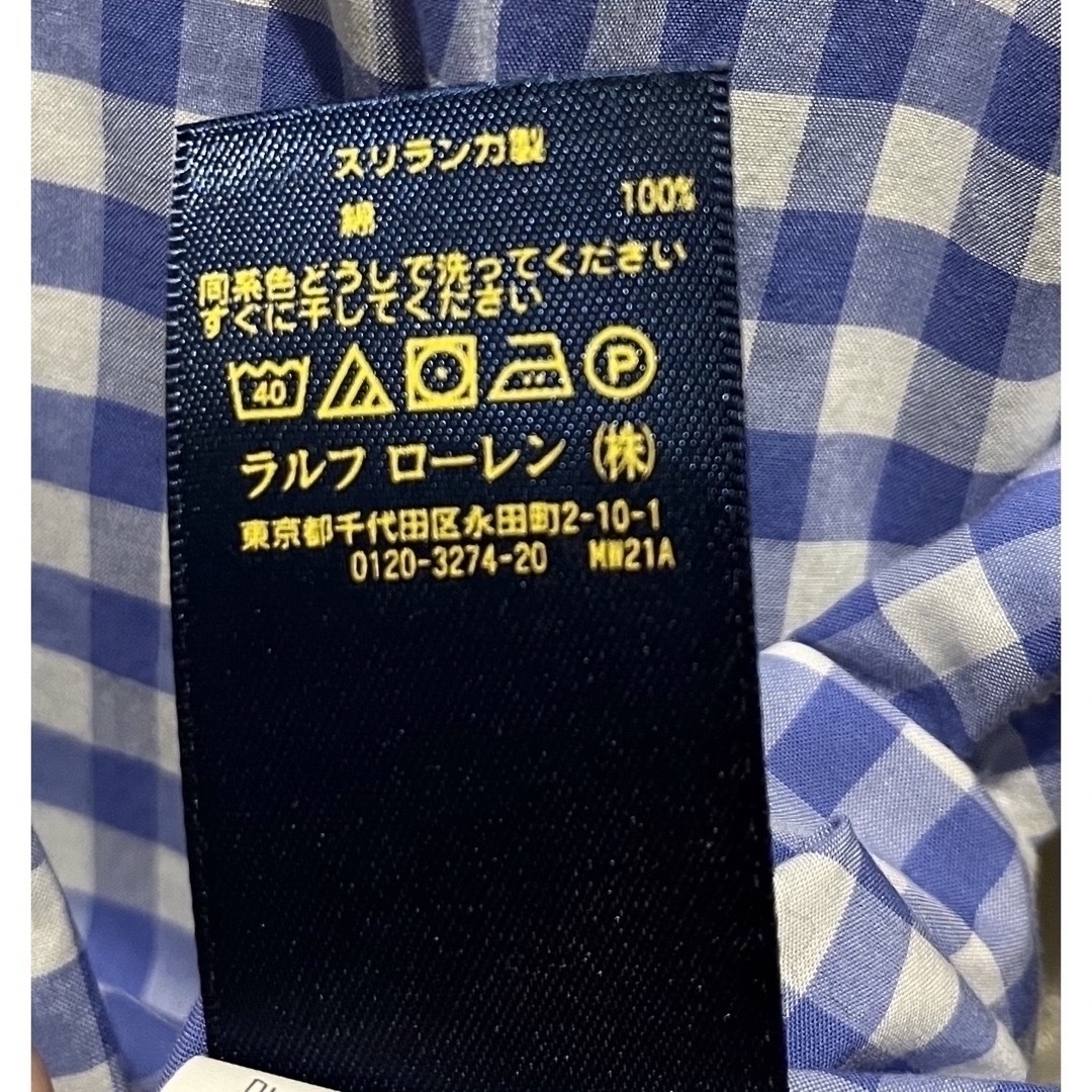 Ralph Lauren(ラルフローレン)のラルフローレン　シャツ　半袖　チェック レディースのトップス(シャツ/ブラウス(半袖/袖なし))の商品写真