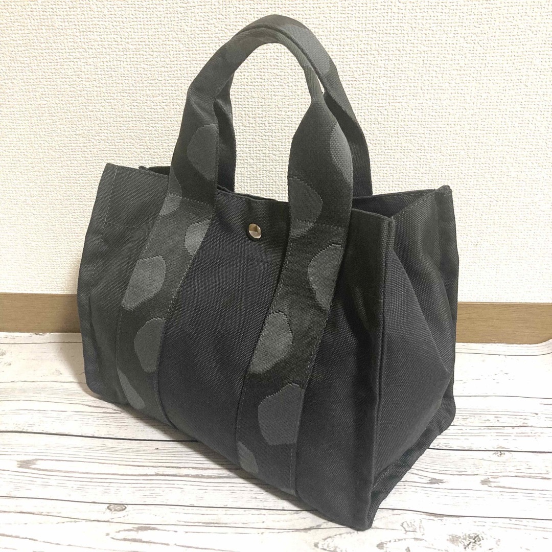 ear PAPILLONNER 撥水ダルメシアン柄テープトートバッグ - トートバッグ