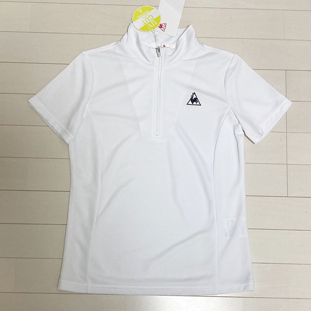 le coq sportif(ルコックスポルティフ)のle coq sportif ハーフジップ 半袖シャツ ☆未使用品・タグ付 レディースのトップス(カットソー(半袖/袖なし))の商品写真