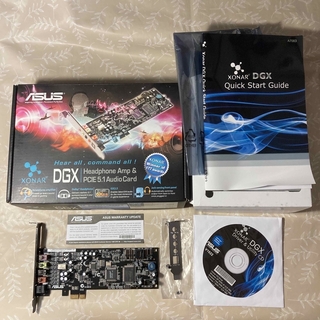 エイスース(ASUS)のASUSTek サウンドカード PCI-E 5.1ch対応 Xonar DGX(PCパーツ)