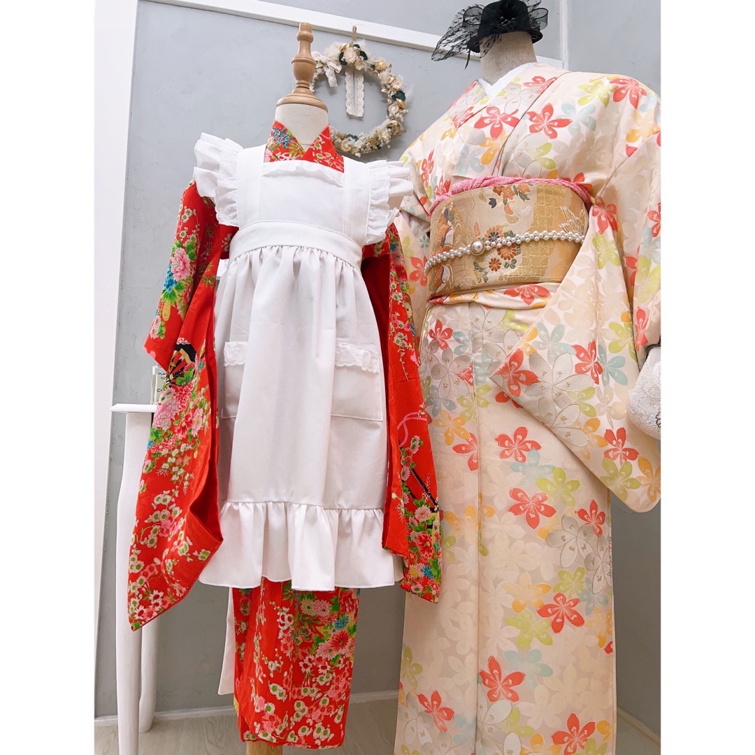 可愛いレース被布エプロン♡の通販 by 月輪〜購入前にコメント下さい