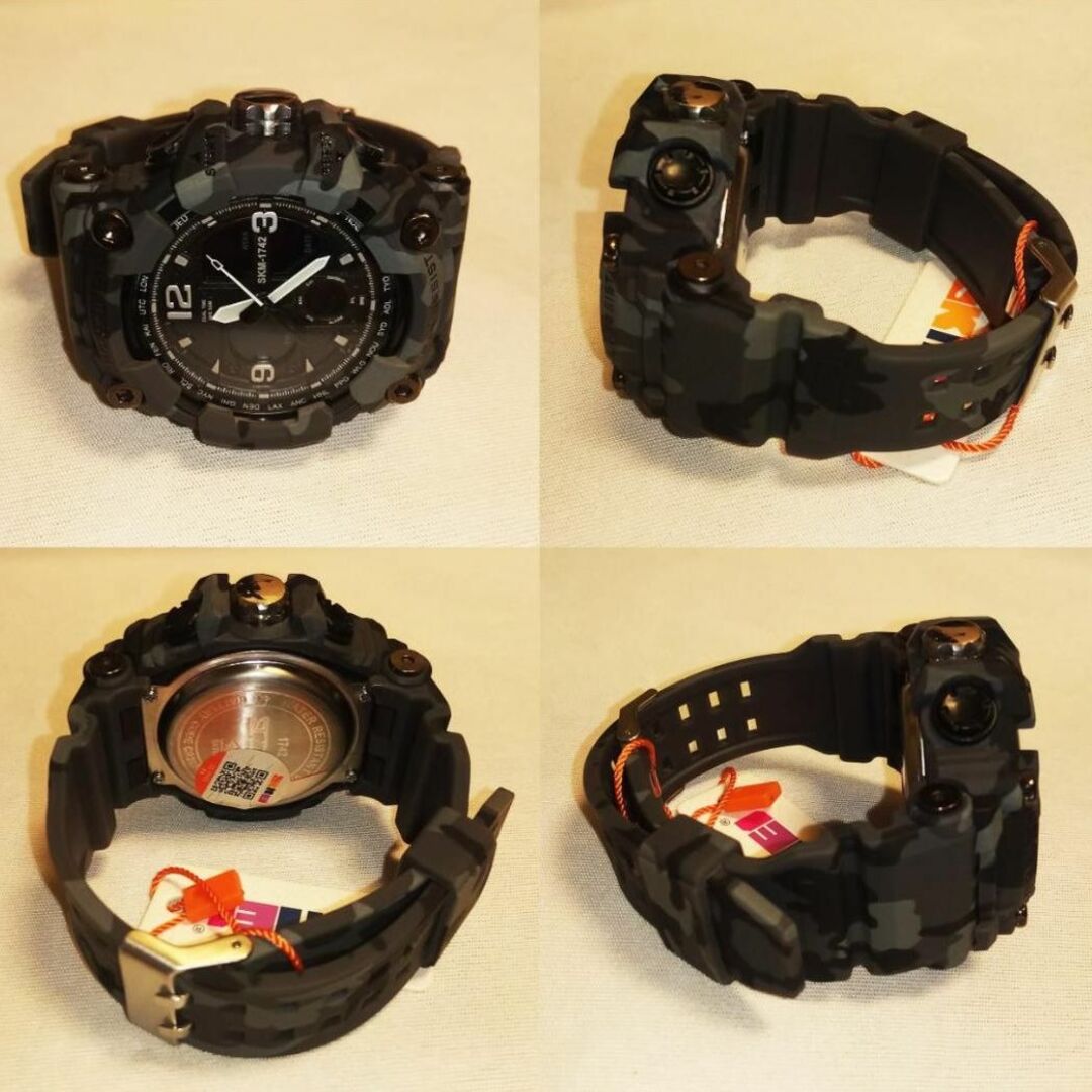 SKMEI 1742 スポーツウォッチ（迷彩タイプ、グレー） メンズの時計(腕時計(デジタル))の商品写真