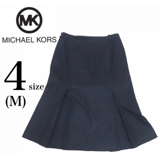 マイケルコース(Michael Kors)のMICHAEL KORS MK ✨極美品✨ プリーツ 膝丈 スカート 4 M(ひざ丈スカート)
