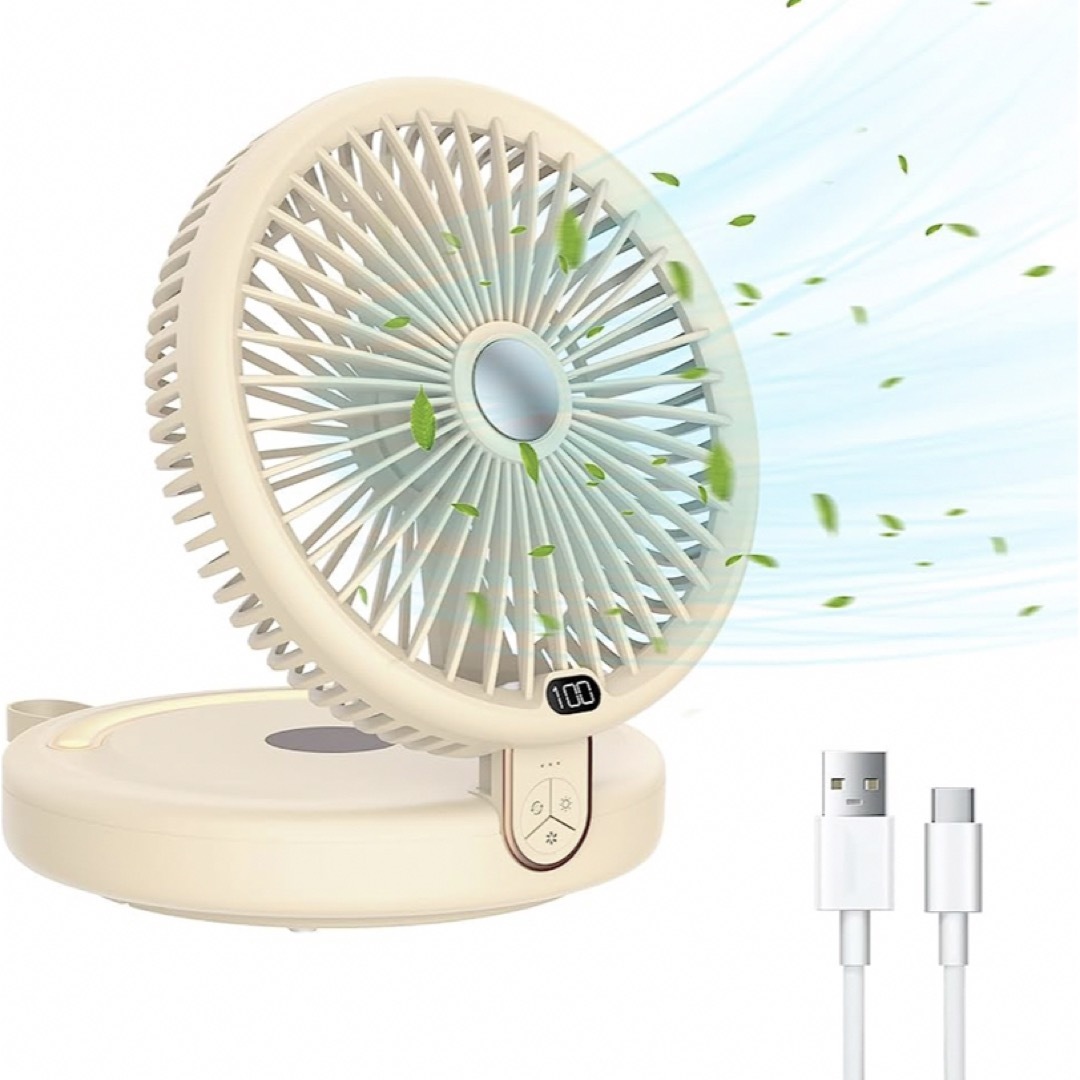 ✨卓上扇風機✨ USB扇風機 小型扇風機 空気循環 風量6段階調節 超強風 静音