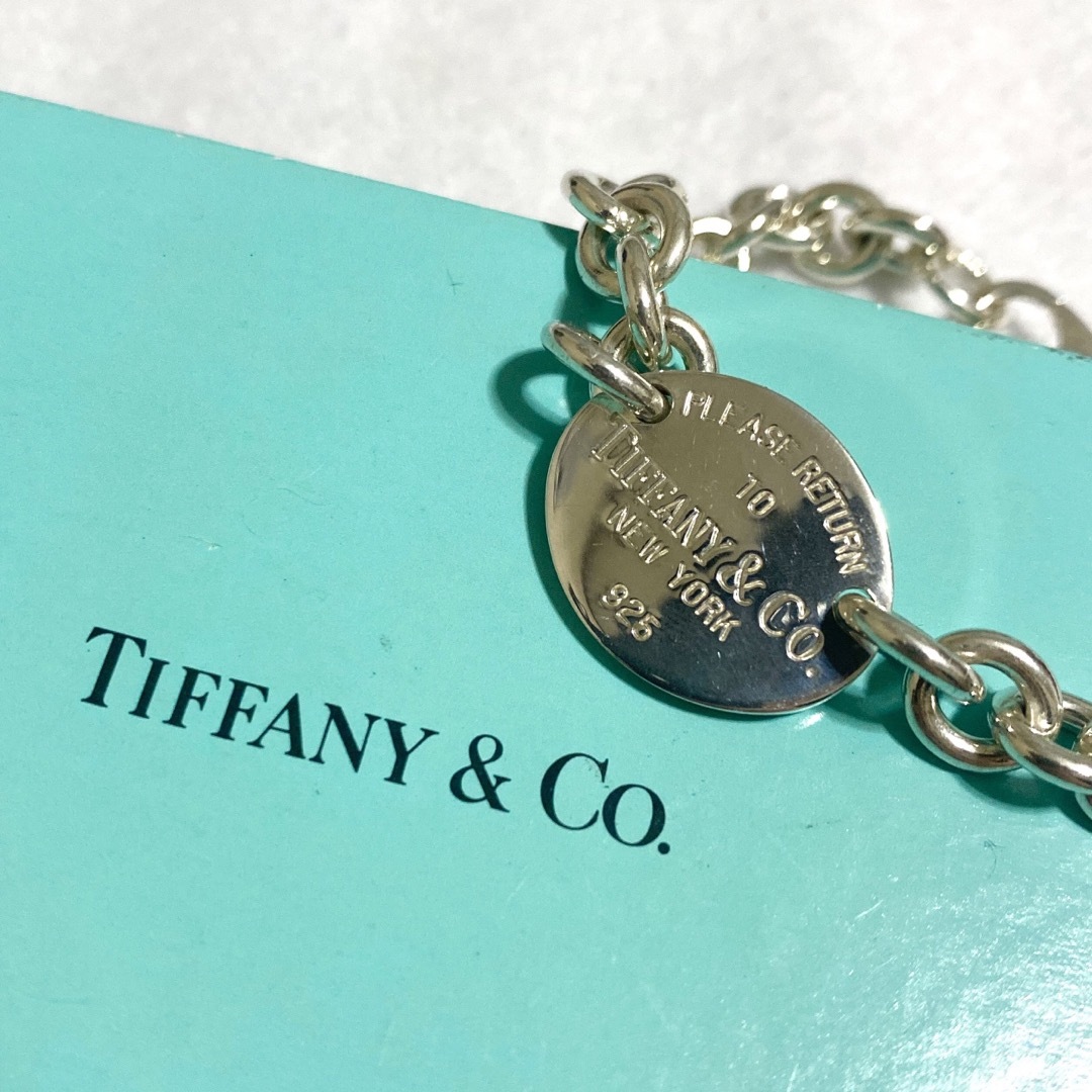 Tiffany silver925 オーバルタグプレートブレスレット