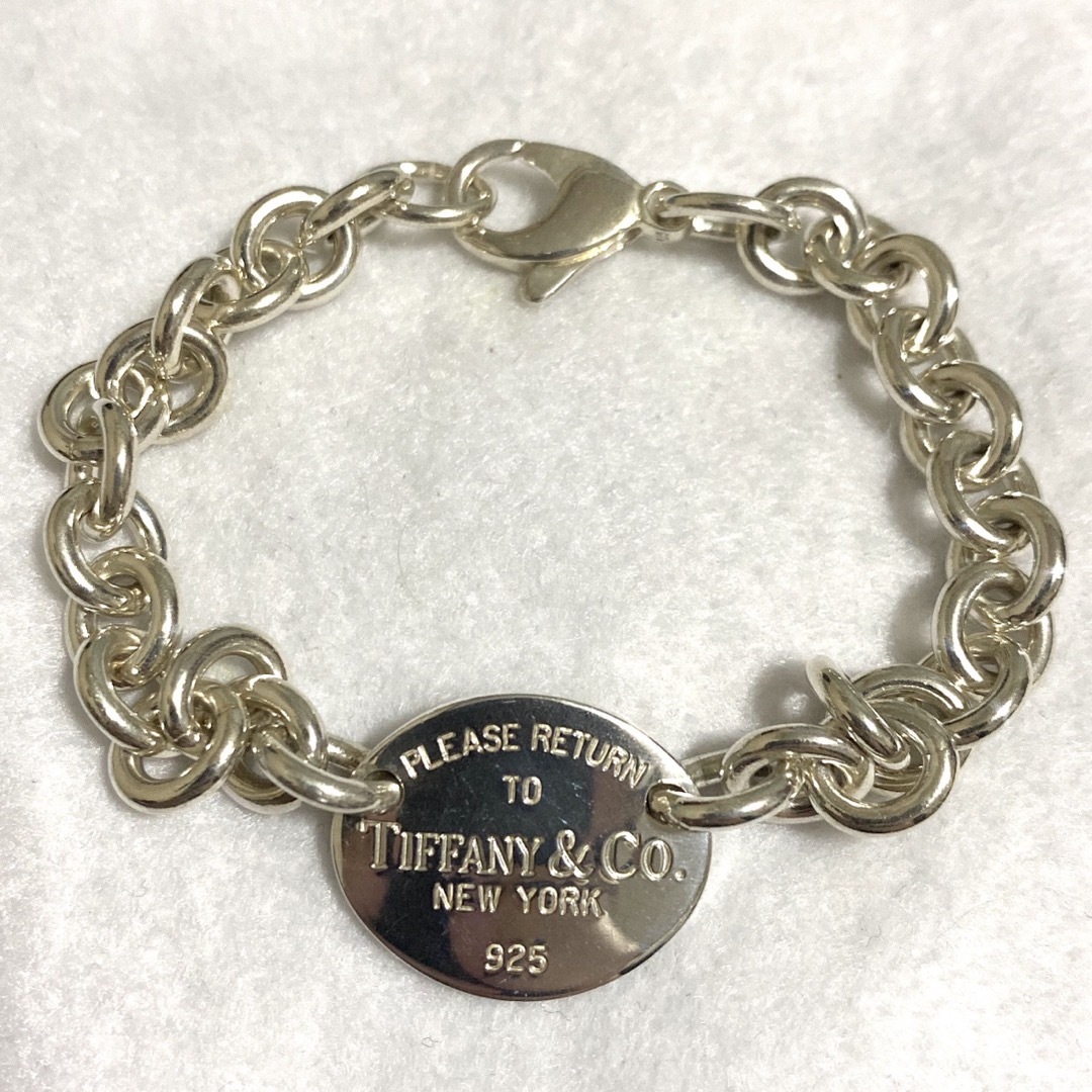 Tiffany silver925 オーバルタグプレートブレスレット