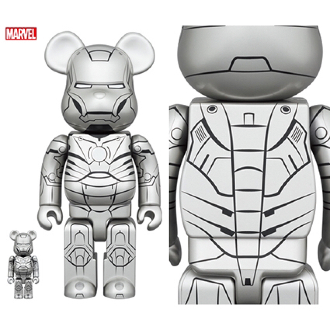 MEDICOM TOY - IRON MAN MARK II 100% & 400%ベアブリックセット未開封 ...