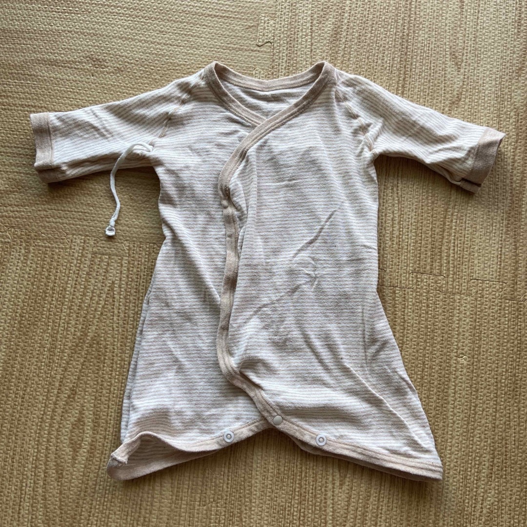 MUJI (無印良品)(ムジルシリョウヒン)の無印　長肌着　新生児 キッズ/ベビー/マタニティのベビー服(~85cm)(肌着/下着)の商品写真