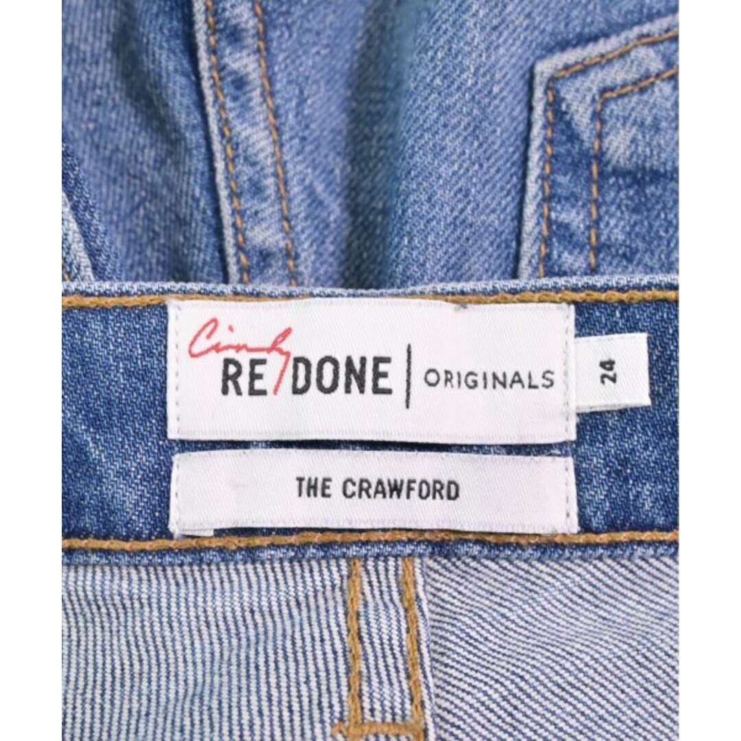 RE/DONE リダン デニムパンツ 24(XS位) 青系(デニム) 【古着】【中古】