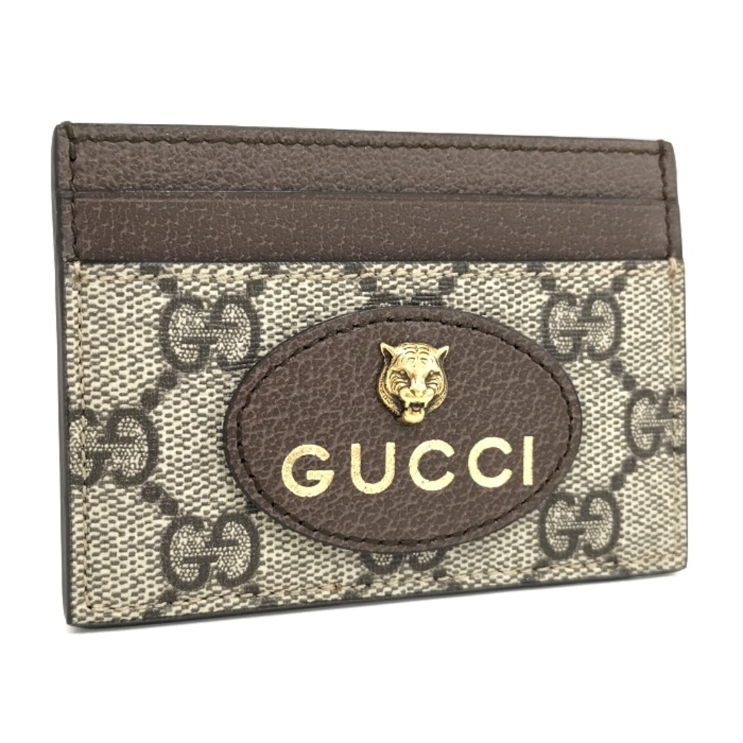 Gucci(グッチ)のGUCCI カードケース タイガーヘッド GGスプリーム PVC レザー レディースのファッション小物(名刺入れ/定期入れ)の商品写真
