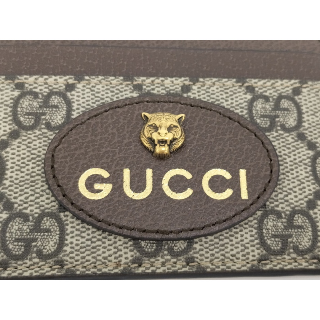 GUCCI - GUCCI カードケース タイガーヘッド GGスプリーム PVC GUCCI - GUCCI カードケース タイガーヘッド GGスプリーム PVC