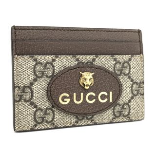 グッチ(Gucci)のGUCCI カードケース タイガーヘッド GGスプリーム PVC レザー(名刺入れ/定期入れ)