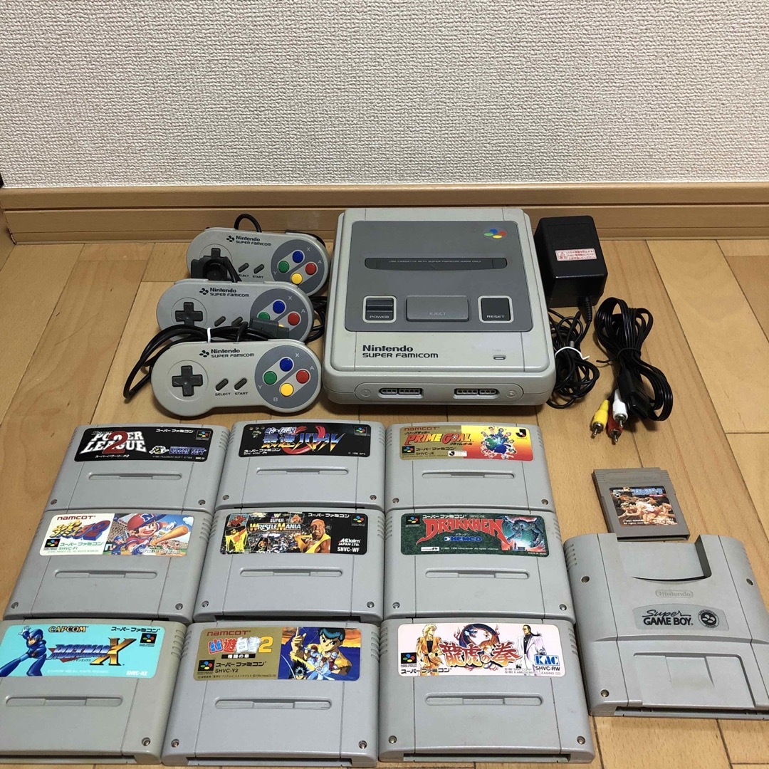 スーパーファミコン一式セット　本体＋ソフト＋スーパーゲームボーイ