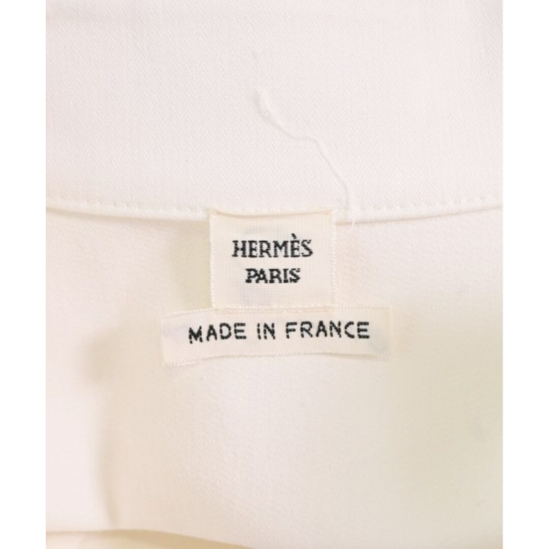 Hermes(エルメス)のHERMES エルメス ワンピース 34(XXS位) 白 【古着】【中古】 レディースのワンピース(ひざ丈ワンピース)の商品写真