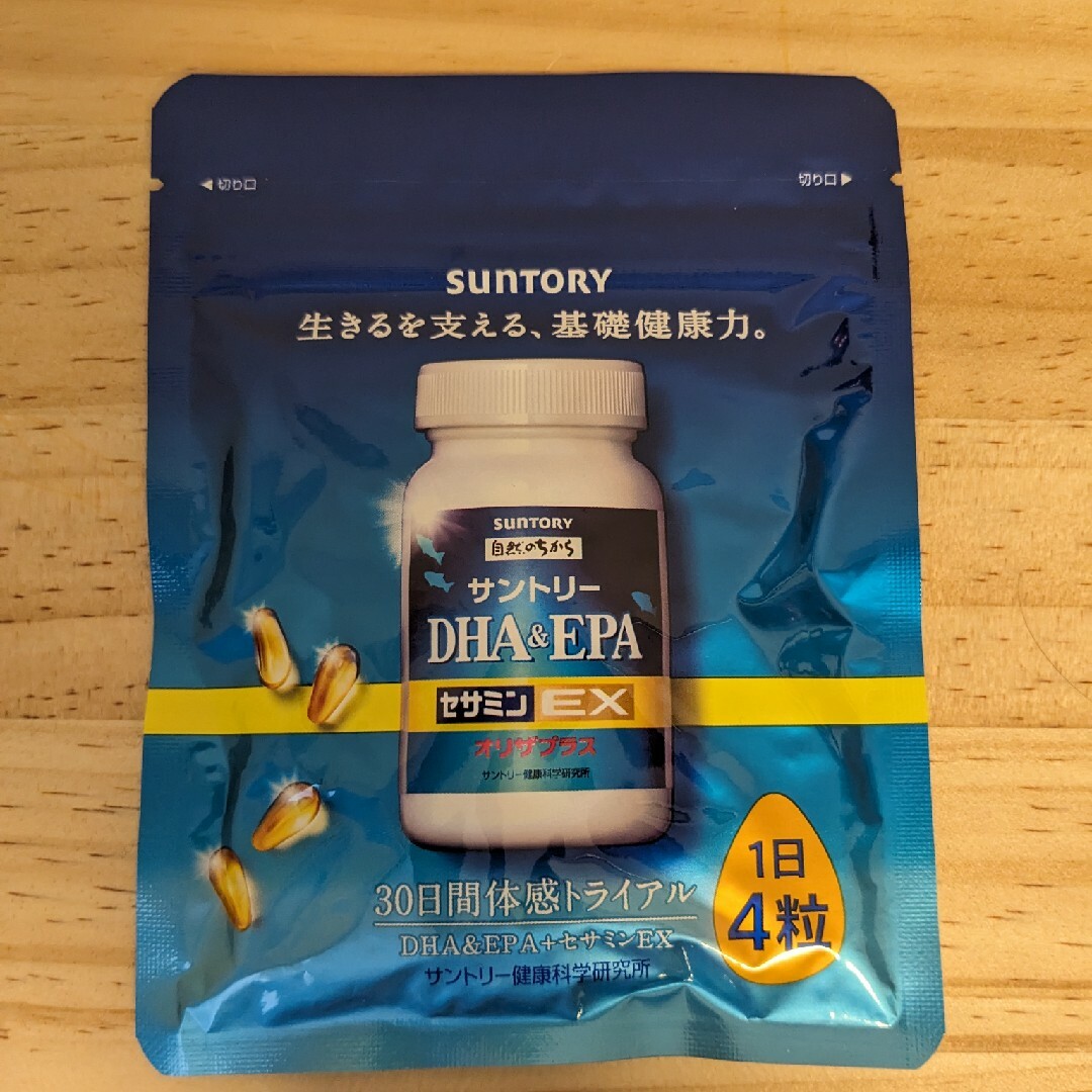 サントリー(サントリー)のDHA&EPA セサミンEX オリザプラス 食品/飲料/酒の健康食品(ビタミン)の商品写真