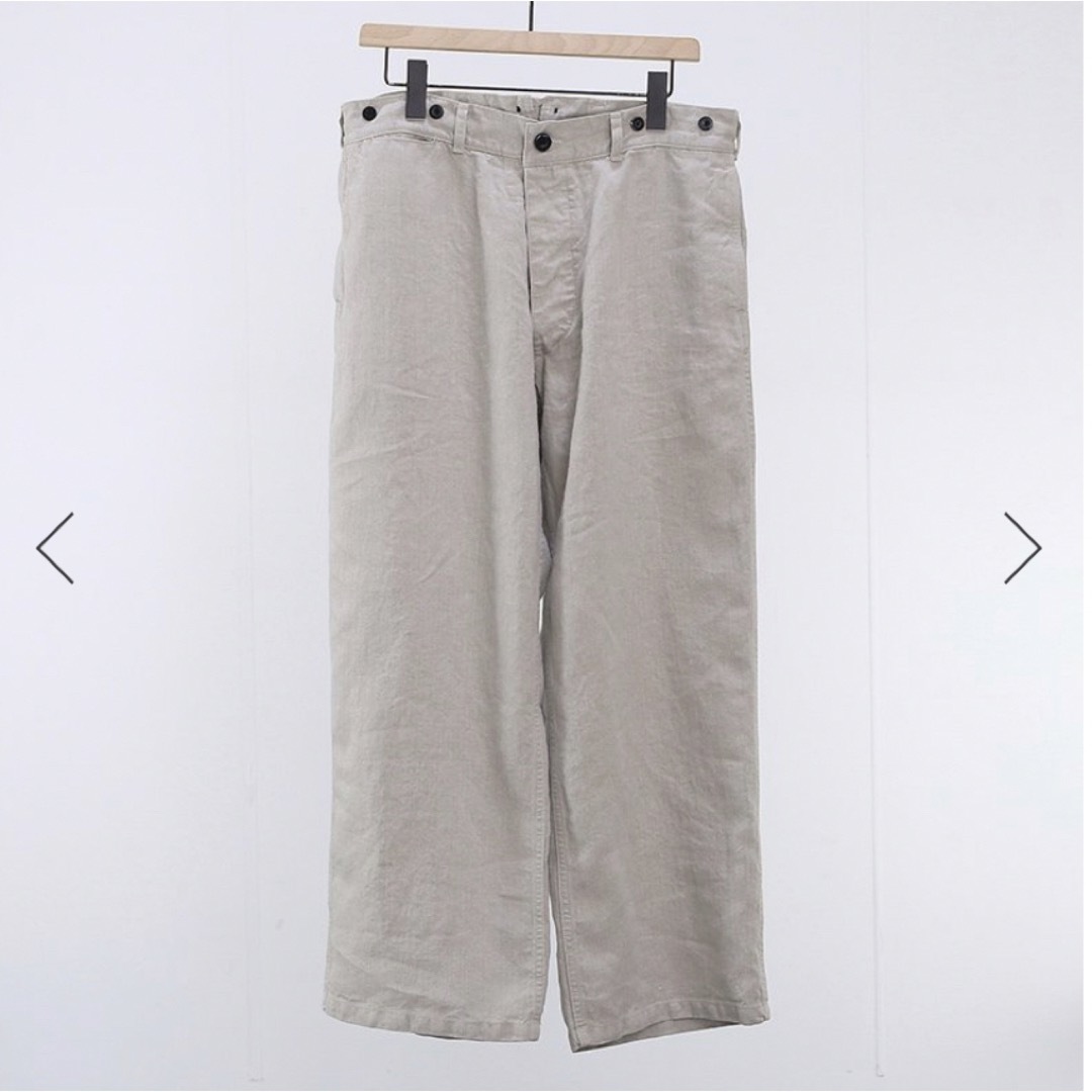 22ss OUTIL ウティ PANTALON PLASNE NATURAL-