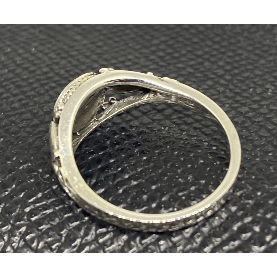 陰陽　オーバル　シルバー925リング　印台　銀　指輪　ギフト び②d 11号 メンズのアクセサリー(リング(指輪))の商品写真