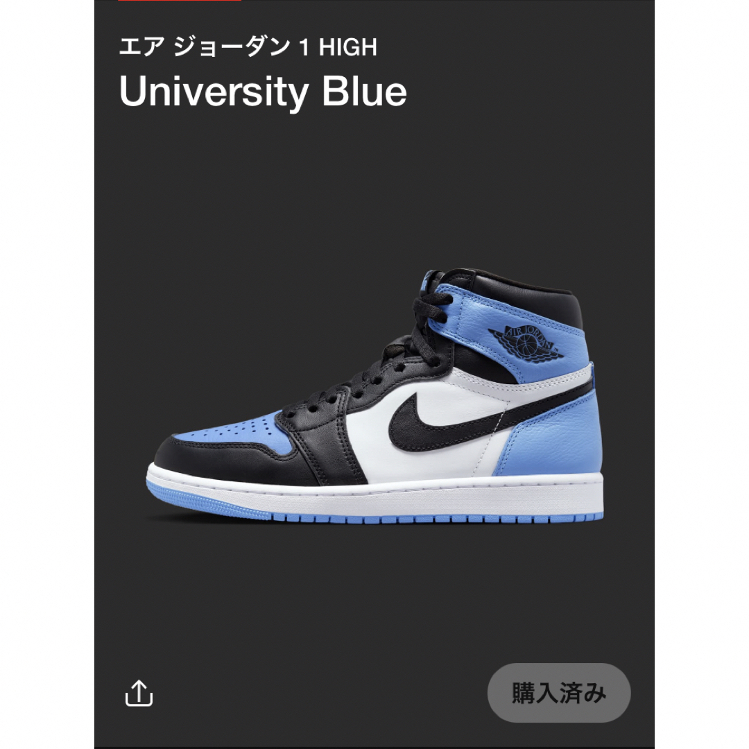 メンズNike Air Jordan 1 Retro High University