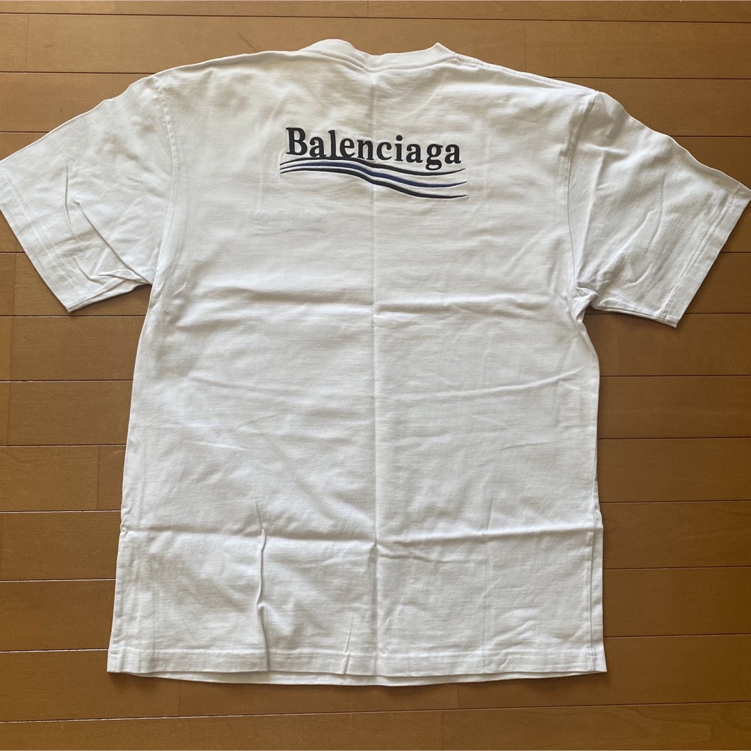 Balenciaga(バレンシアガ)の美品！バレンシアガTシャツ！ロゴ刺繍！オーバーサイズTシャツ！ メンズのトップス(Tシャツ/カットソー(半袖/袖なし))の商品写真