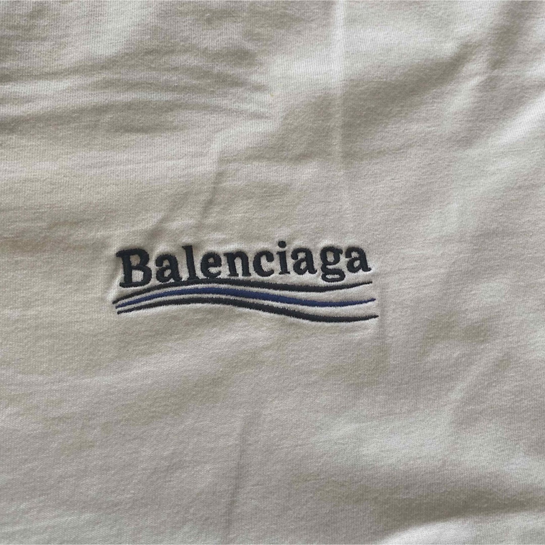 Balenciaga(バレンシアガ)の美品！バレンシアガTシャツ！ロゴ刺繍！オーバーサイズTシャツ！ メンズのトップス(Tシャツ/カットソー(半袖/袖なし))の商品写真