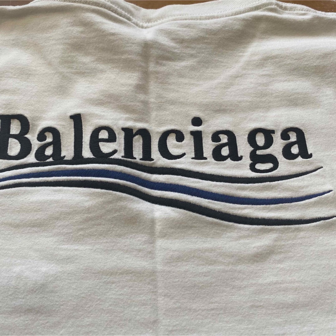 Balenciaga(バレンシアガ)の美品！バレンシアガTシャツ！ロゴ刺繍！オーバーサイズTシャツ！ メンズのトップス(Tシャツ/カットソー(半袖/袖なし))の商品写真