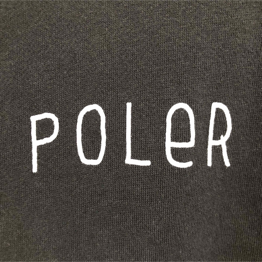 POLeR(ポーラー)のPOLeR ポーラー　裏起毛　ジップアップパーカー　ロゴ　メンズ　S レディースのトップス(パーカー)の商品写真