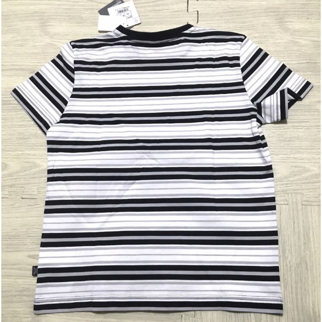 PUMA(プーマ)の新品　150 PUMA プーマ　半袖Tシャツ　ボーダー黒　白 キッズ/ベビー/マタニティのキッズ服男の子用(90cm~)(Tシャツ/カットソー)の商品写真