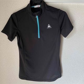 ルコックスポルティフ(le coq sportif)のle coq sportif  レディース　半袖ジップポロシャツM(ポロシャツ)